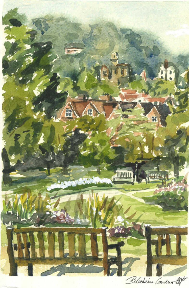 Blenheim Park- Watercolour on Paper- A4