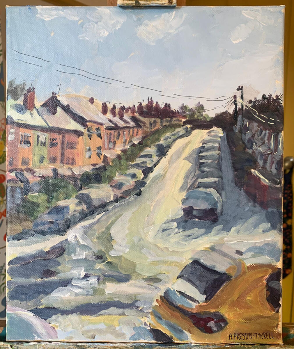 Midland Road - 8x10 acrylic on canvas - £120